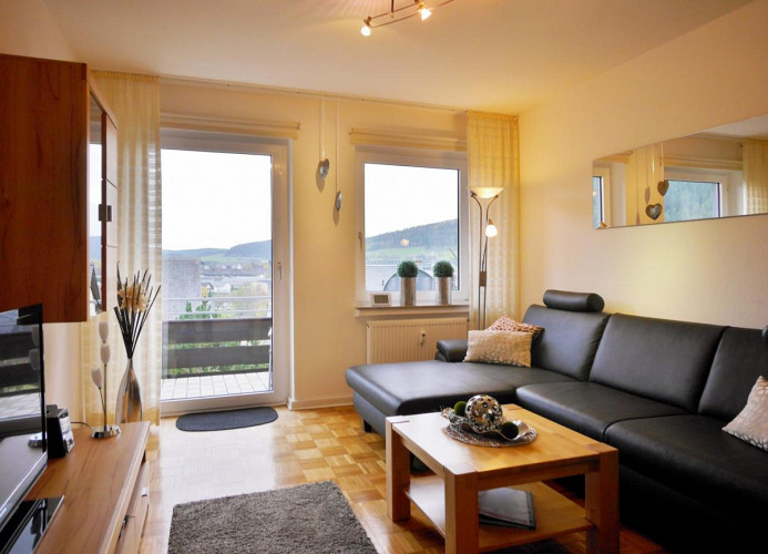 Fewo Ettelsberg-Panorama**** - Wohnzimmer