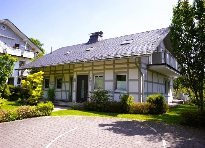 Parkplatz direkt vor dem Haus