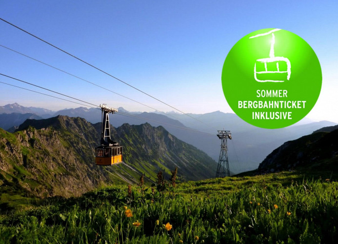 Bergbahnen in Oberstdorf/Kleinwalsertal inklusive - für unsere Gäste kostenlos von Mai-November!