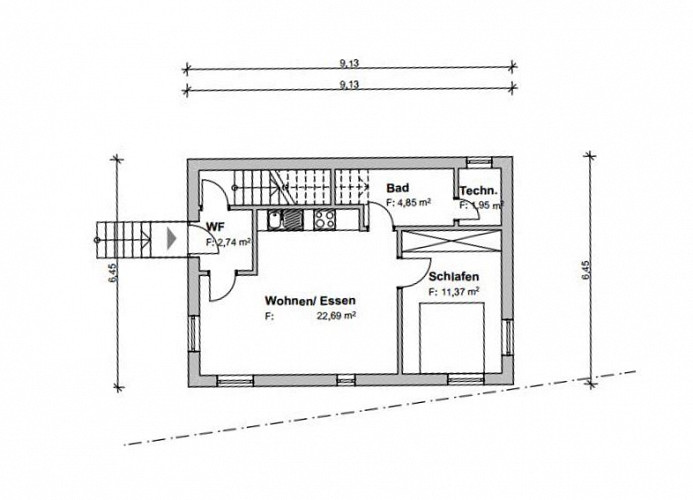 Grundriss - Fewo Bergzauber 2