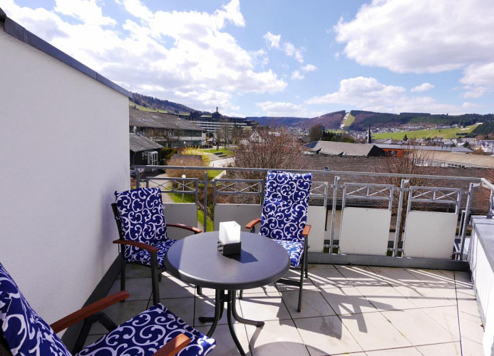 Fewo Penthausblick**** - Balkon mit Panorama