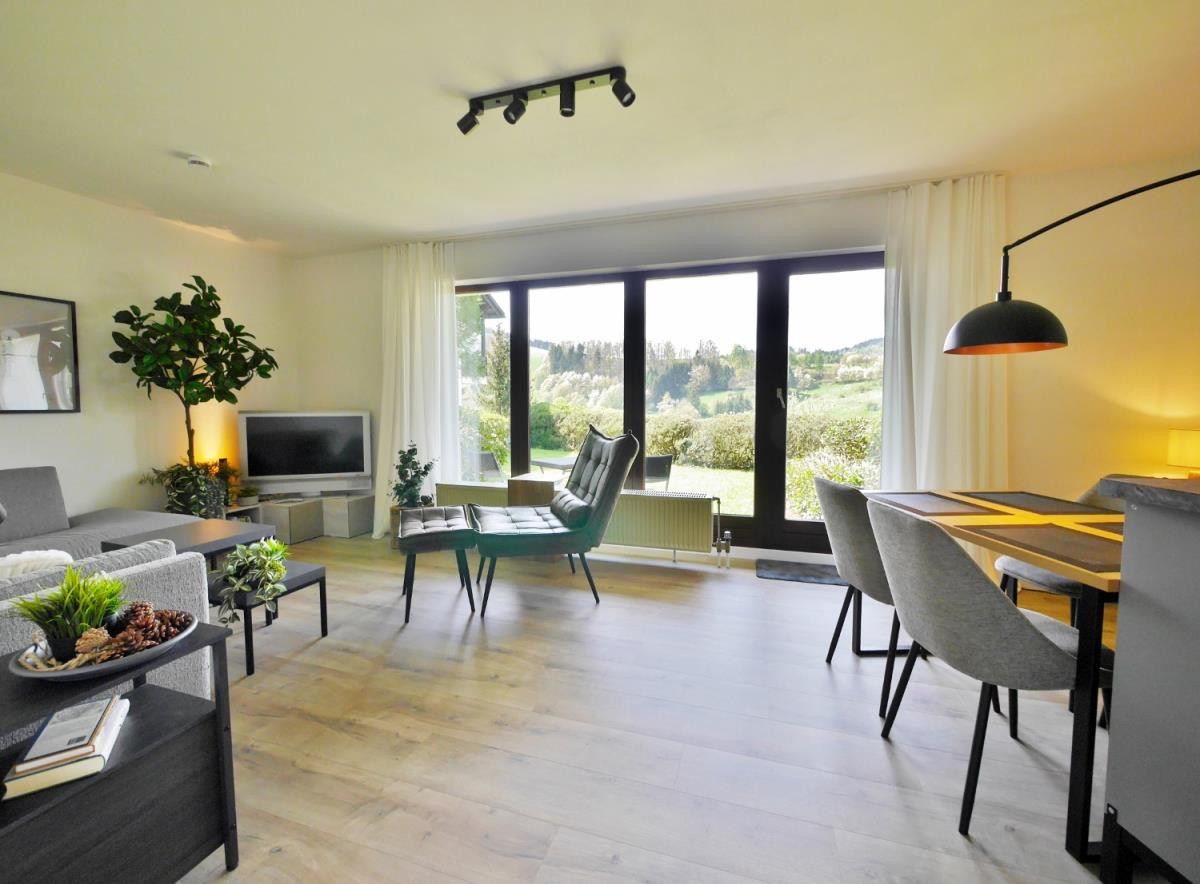 Ferienwohnung Glücksgriff mit Garten 