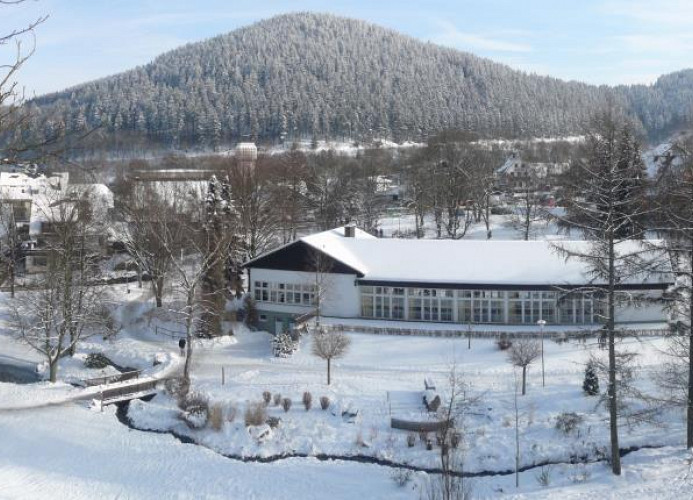 Fewo C**** - Winteraussicht in den Kurpark