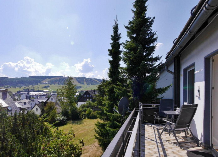 Fewo Ettelsberg-Panorama**** - Balkon mit Panoramamblick